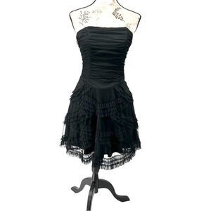 blush colored lace dress Dave & Johnny 10574 Blush Pink Lace & Tulle Dress Blush / 6 main image 1
